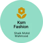 Business logo of Ksm fashion