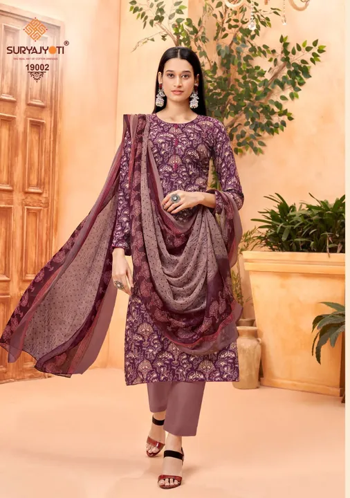 Suryajyoti princess vol-19 uploaded by Ladies cotton and silky dress materials on 3/23/2023
