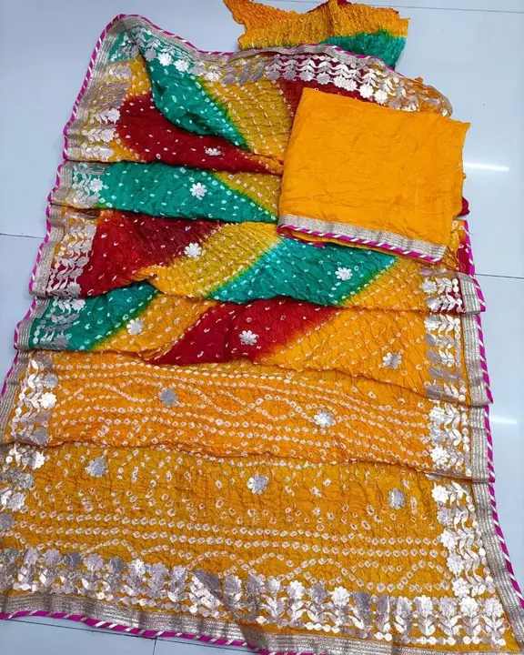 Product uploaded by Jaipuri wholesale gotta patti kurtis nd sarees on 3/23/2023