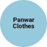 Business logo of Panwar clothes