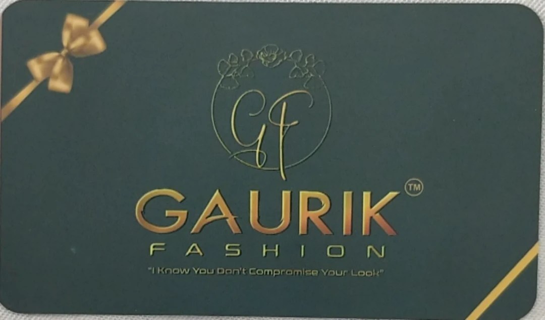 Visiting card store images of GAURIK FASHION