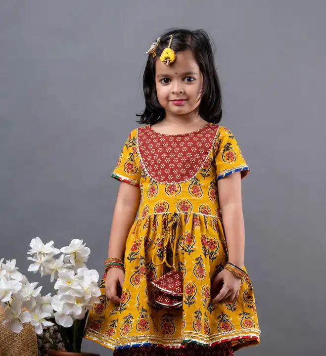 Kids wear pure cotton kurta pant and dupatta set  uploaded by ALEEXA OUTLET on 3/23/2023