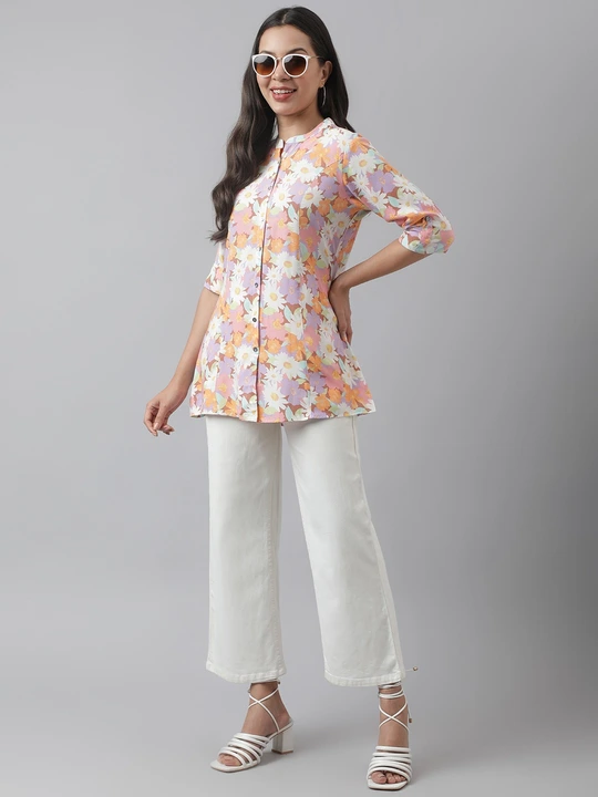 Women premium Rayon Shirt style Top uploaded by akks international on 3/23/2023