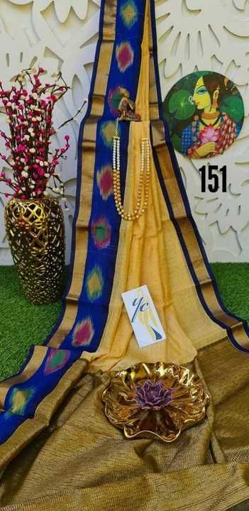 Post image 💐Rich kuppadam silk cotton sarees with all over zari weaving / pochampalli border

💐Contrast brocade blouse / zari check blouse

💐Grand zari weaving pallu 


💐quality 👌👌👌👌

💐Multiples ✌️✌️✌️✌️
