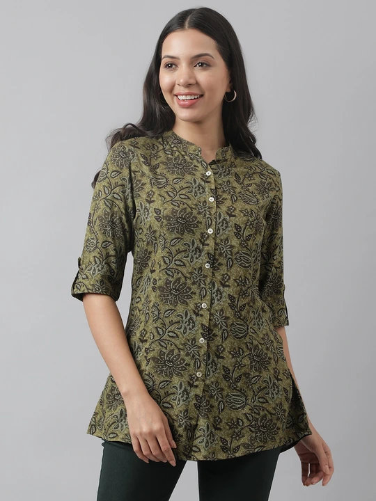Women premium Rayon Shirt style Top uploaded by akks international on 3/23/2023
