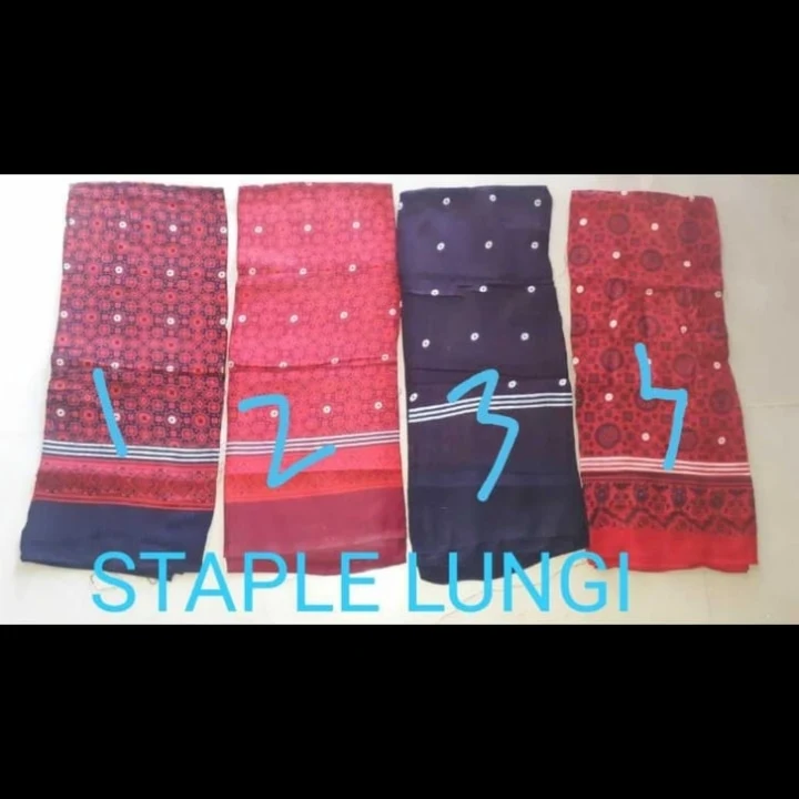 Staple lunghi kutch lunghi ajarakh print uploaded by Shivam Garments on 5/28/2024