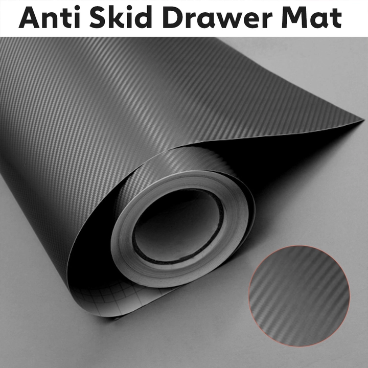 DeoDap Multipurpose Shelf Liners - Textured Anti Skid Drawer Mat (45 x 500  cm)