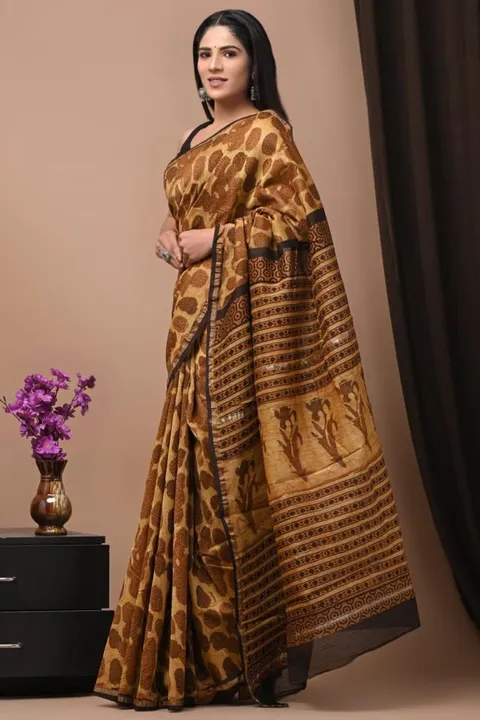 Ajrakh sarees uploaded by Bagru crafts on 3/23/2023