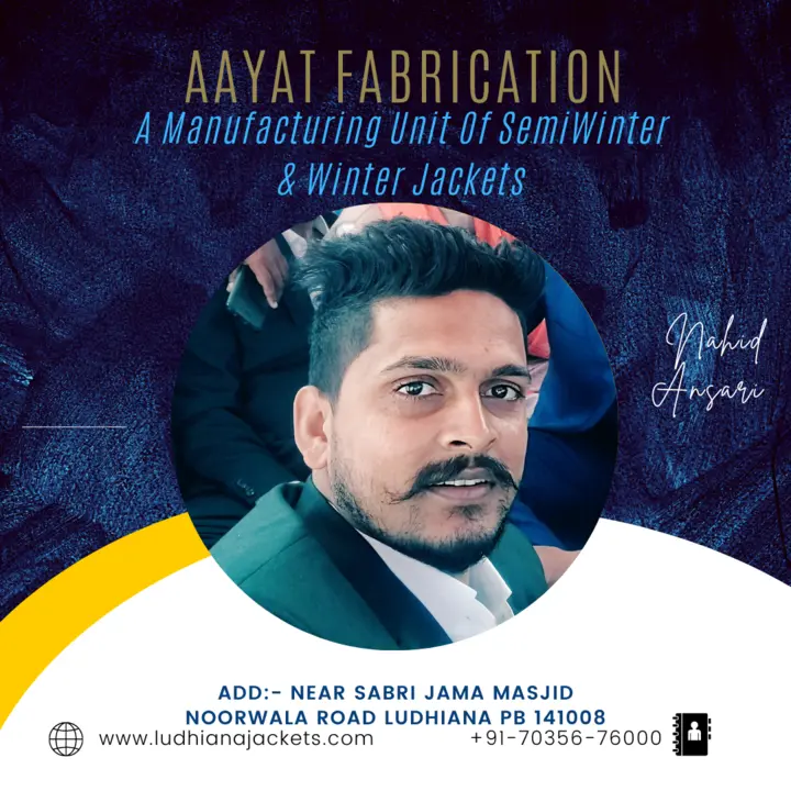 Visiting card store images of Aayat Fabrication