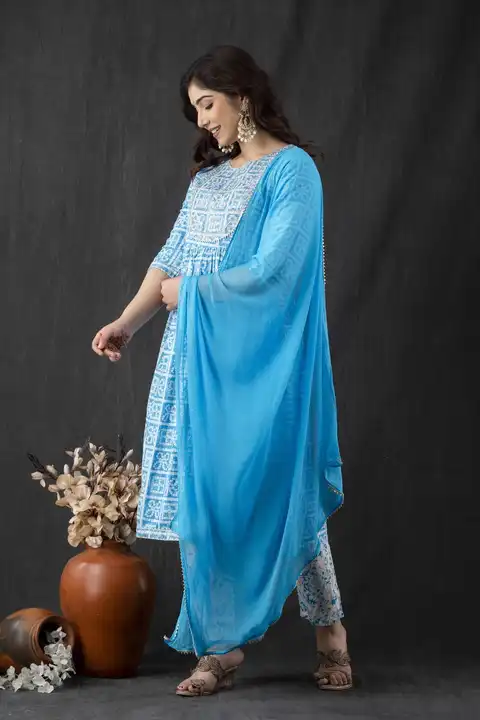 *NEW LAUNCH*

*A beautiful Outfit - Rayon embroidered Kurta with   Paired with pant  and Duppata*


 uploaded by Mahipal Singh on 3/23/2023