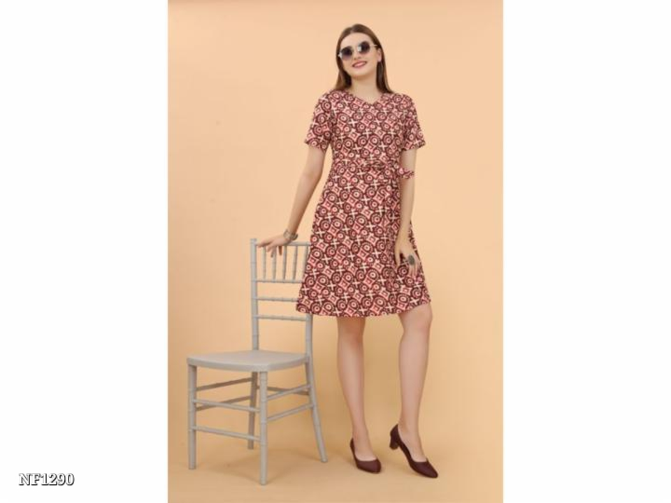 casual printed western dress .d52.5 uploaded by Nirmala Claction on 3/23/2023