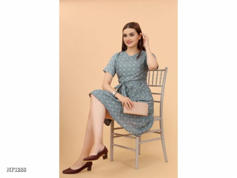 casual printed western dress .d52.5 uploaded by Nirmala Claction on 3/23/2023