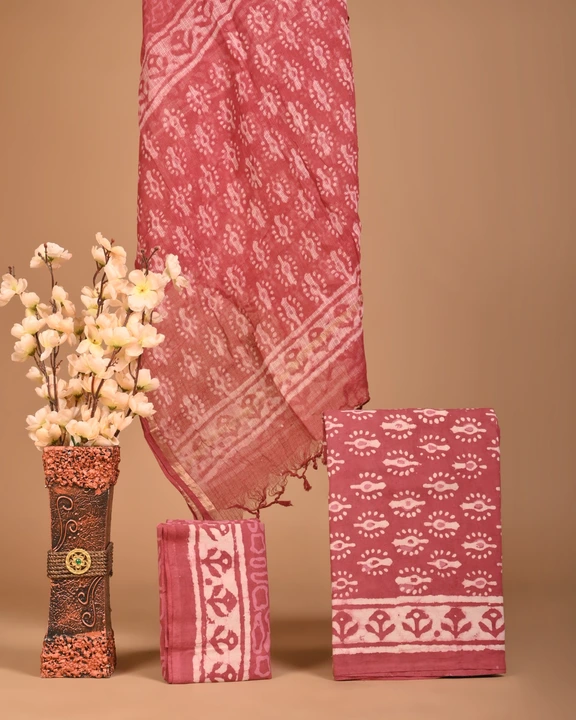 Cotton suits with kota doriya dupatta  uploaded by business on 3/23/2023