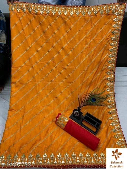 Embroidery saree with blouse uploaded by Shivansh Collection  on 2/28/2021