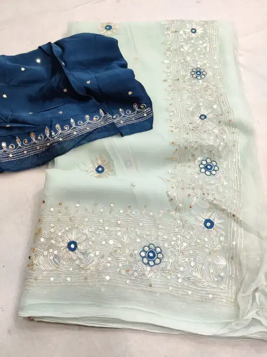 Pure heavy kasab work saree uploaded by Mayra creations on 3/23/2023