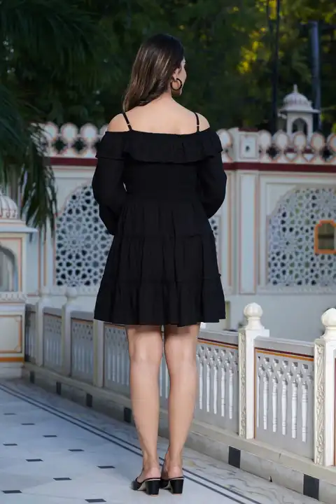 Black short dress uploaded by S R Fashion on 3/23/2023