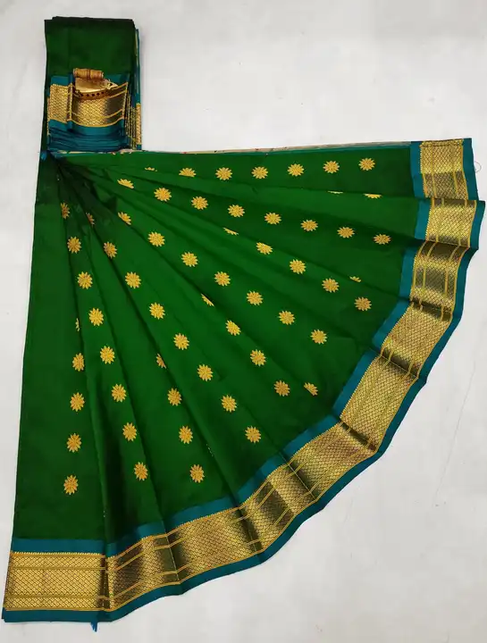 Pure silk maharani pallu paithani  uploaded by SAMARTH PAITHANI WHAT'S UP 8087211077 on 3/23/2023
