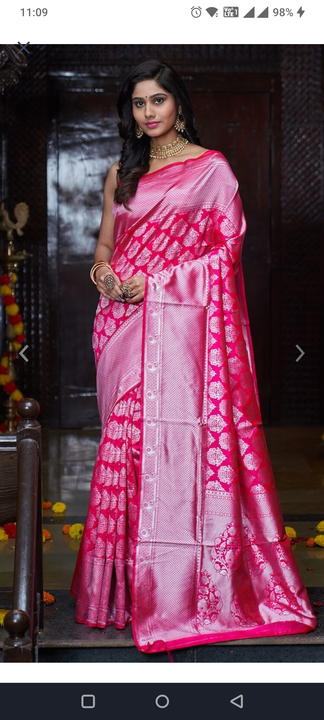 Woven Banarasi Art Silk Saree uploaded by 1 Place For All Fashion  on 3/23/2023