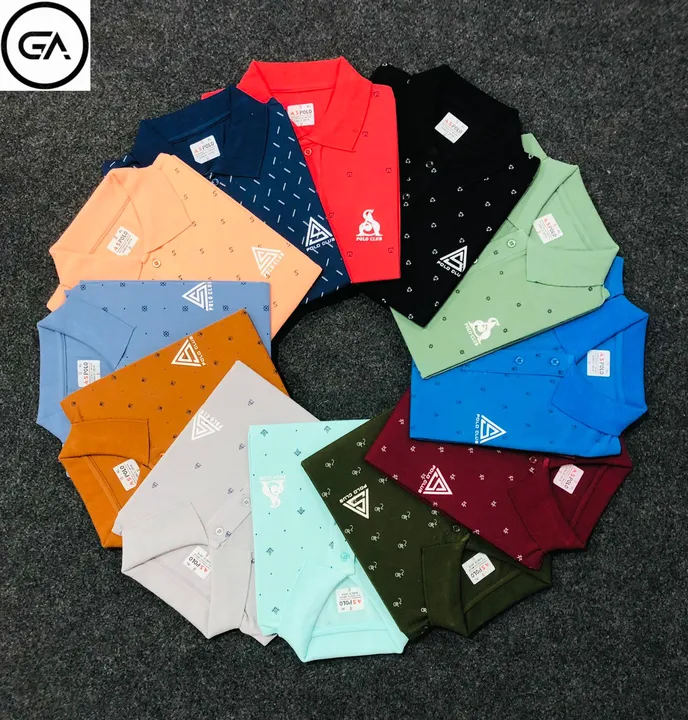 Cotton collar t-shirts (MOQ 36pc) uploaded by Gagan Apparels on 3/23/2023
