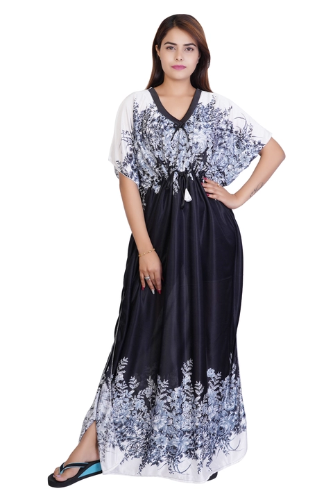 Satin Kaftan Style Nighty Size-L,XL  uploaded by Bhavya Sales and Marketing on 3/23/2023