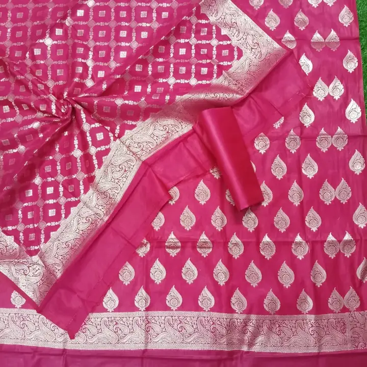 Banarasi Dyeable Cotton Suit 3 Piece uploaded by Ayesha Fabrics on 3/23/2023