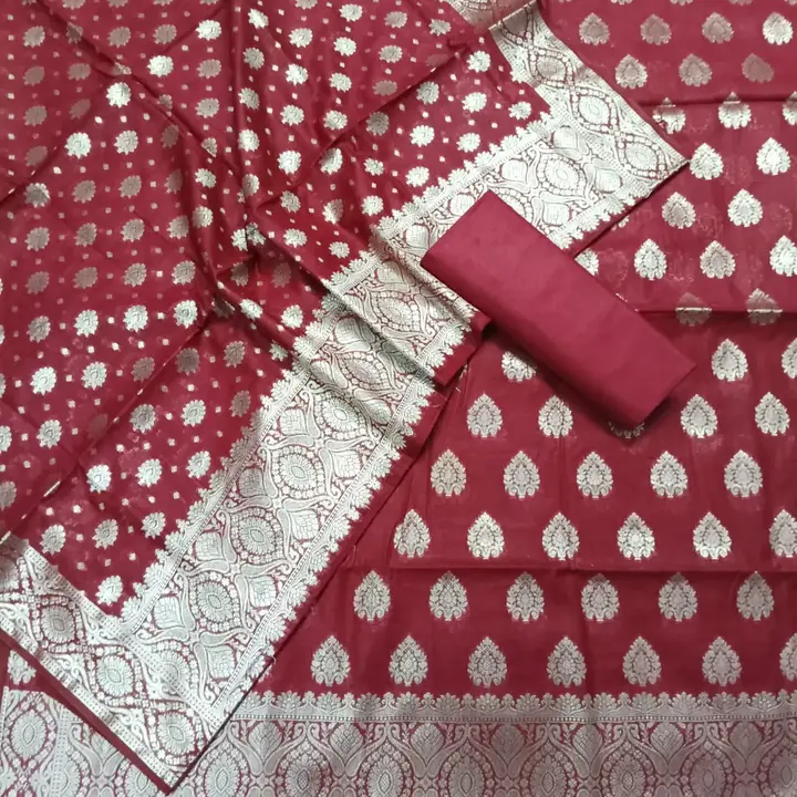 Banarasi Dyeable Cotton Suit 3 Piece uploaded by Ayesha Fabrics on 3/23/2023
