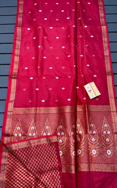 Handloom pure Banarasi Kataan silk saree uploaded by Ayesha Fabrics on 3/23/2023