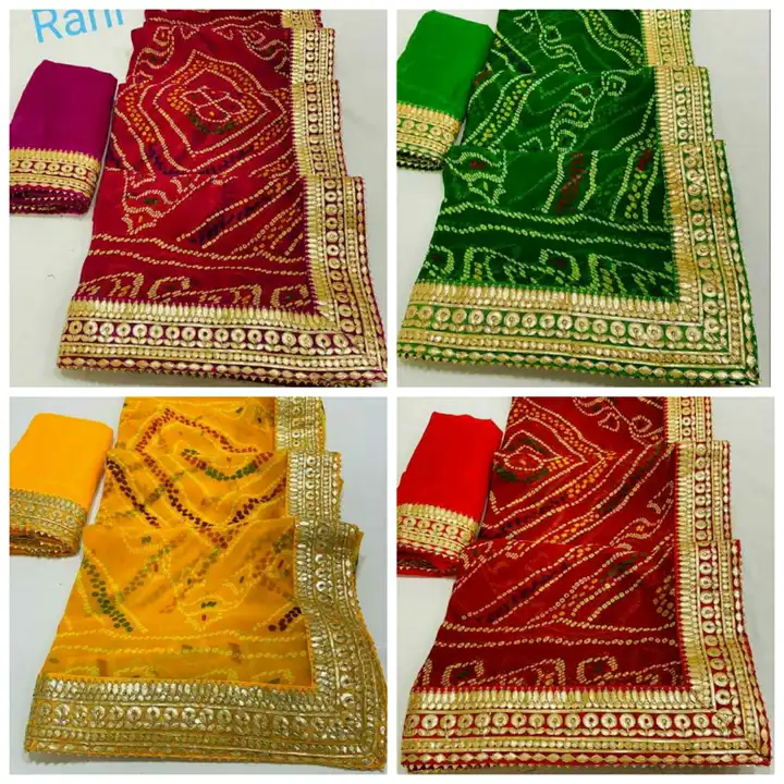🔱🔱🔱🕉️🕉️🕉️🔱🔱🔱

special  chunri lunching

Hand wash saree ❤️❤️

👉60 gram mos jorjat fabric

 uploaded by Gotapatti manufacturer on 3/23/2023