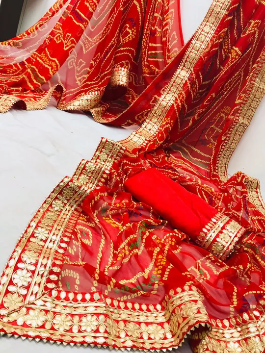 🔱🔱🔱🕉️🕉️🕉️🔱🔱🔱

special  chunri lunching

Hand wash saree ❤️❤️

👉60 gram mos jorjat fabric

 uploaded by Gotapatti manufacturer on 3/23/2023
