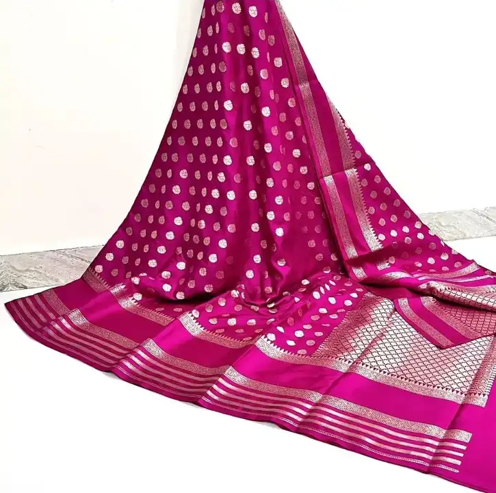 Semi katan Georgette dayabl saree  uploaded by GA Fabrics on 3/24/2023