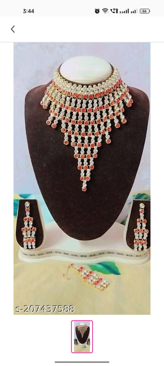 Chokar and long set uploaded by Art jewellery on 3/24/2023