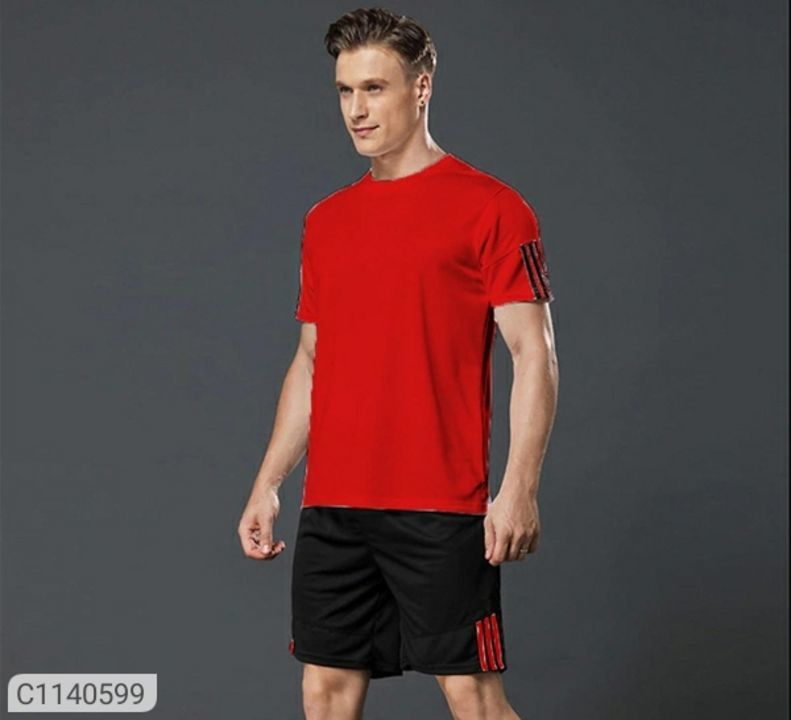 Polyknit active t-shirt and short uploaded by Shivansh Collection  on 2/28/2021