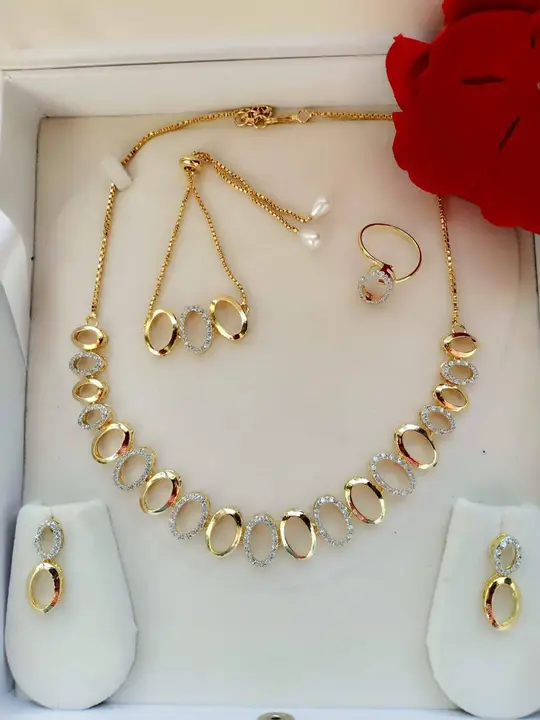 Gold plated necklace for women  uploaded by Khodal fashion on 5/29/2024
