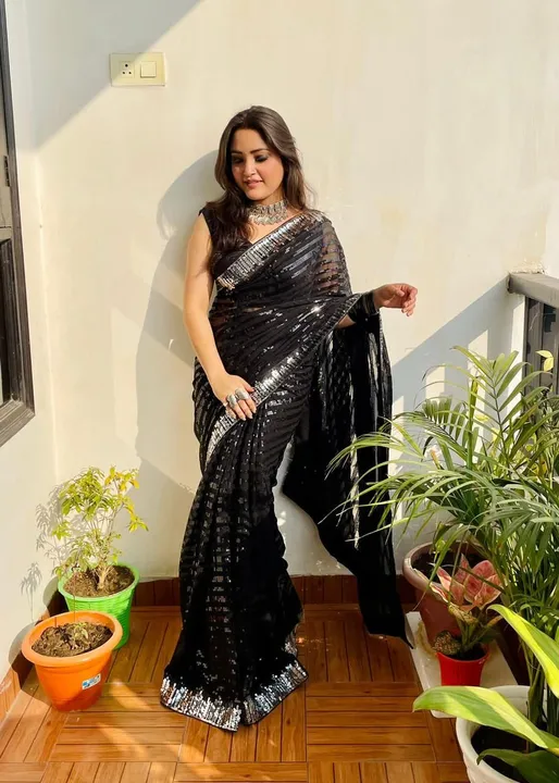 Fancy saree for party 🎉🥳 uploaded by PENTAGON DREAM WORLD on 3/24/2023