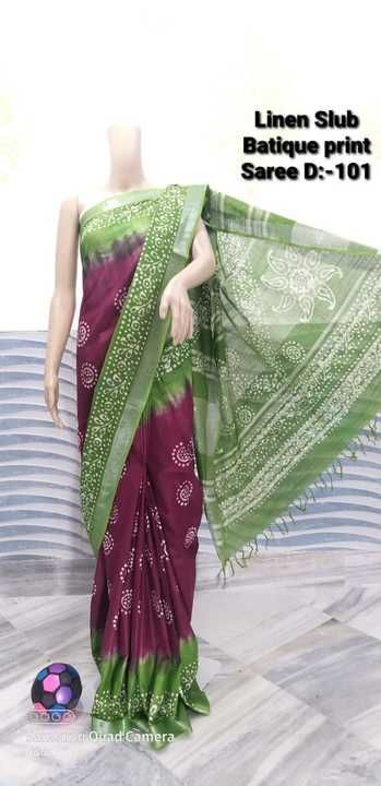 Batiq print saree uploaded by Saree. Suit material. Dupattas  on 2/28/2021