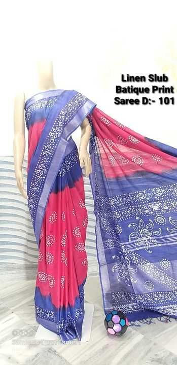 Batiq print saree uploaded by Saree. Suit material. Dupattas  on 2/28/2021