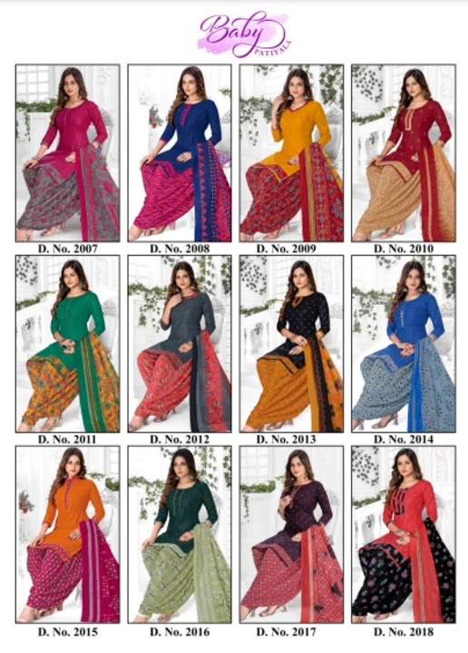 NEW DESIGN COTTON READY MADE PATIYALA SUIT uploaded by Swastik creation on 3/24/2023