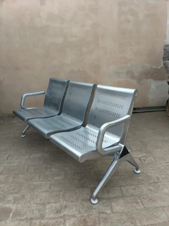 Spark 3 seater waiting chair uploaded by RAVI FURNITURE on 5/29/2024
