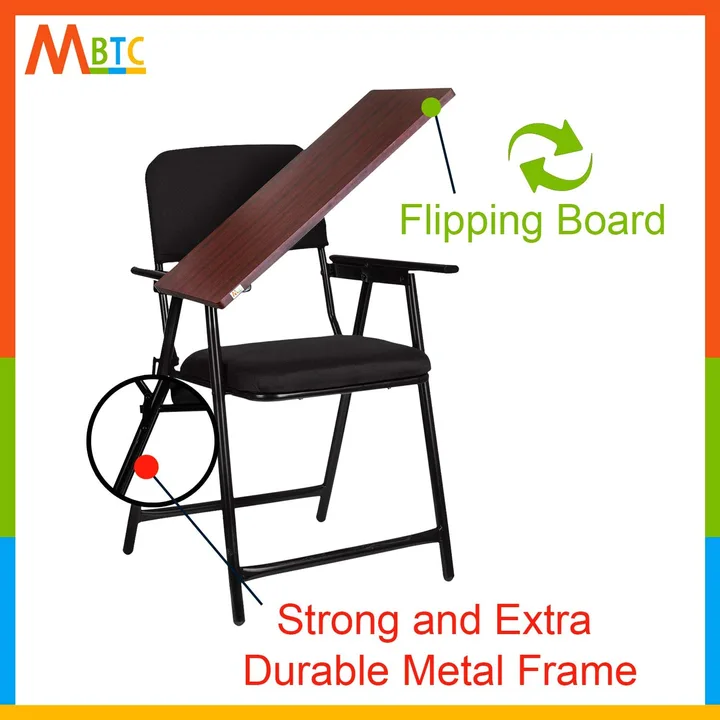 Mavic Folding Study Chair with writing pad uploaded by RAVI FURNITURE on 3/24/2023