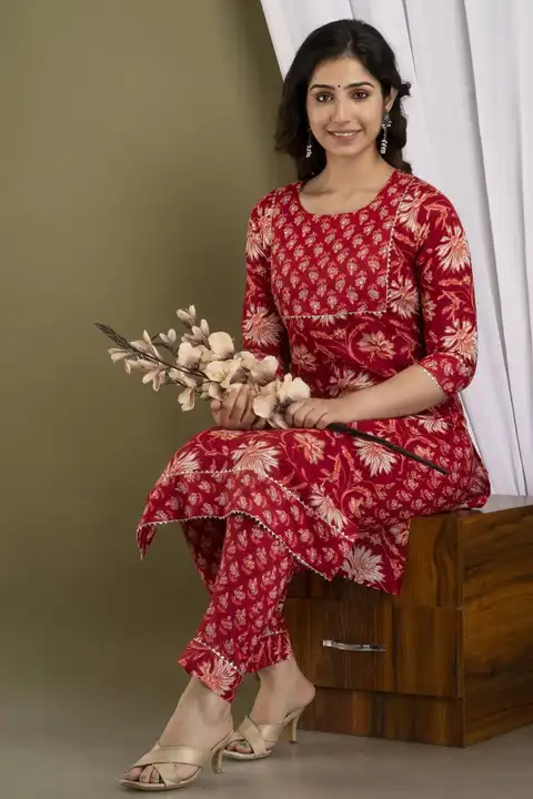 kurti with pant uploaded by business on 3/24/2023