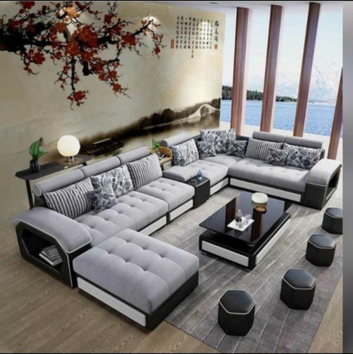 Ushaped sofa sets manufacturers uploaded by AN furnitures on 2/28/2021