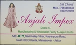 Business logo of Anjali impex