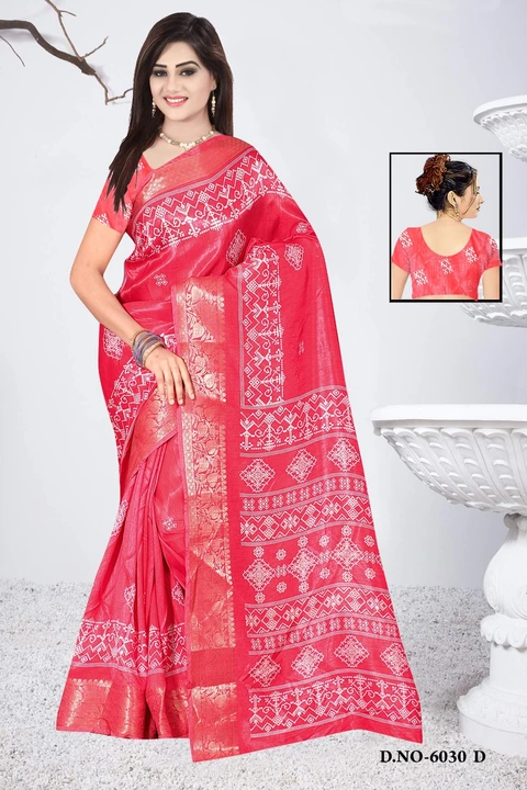 Dola Silk With Jacquard Border  uploaded by Karuna Saree Centre Surat on 3/24/2023