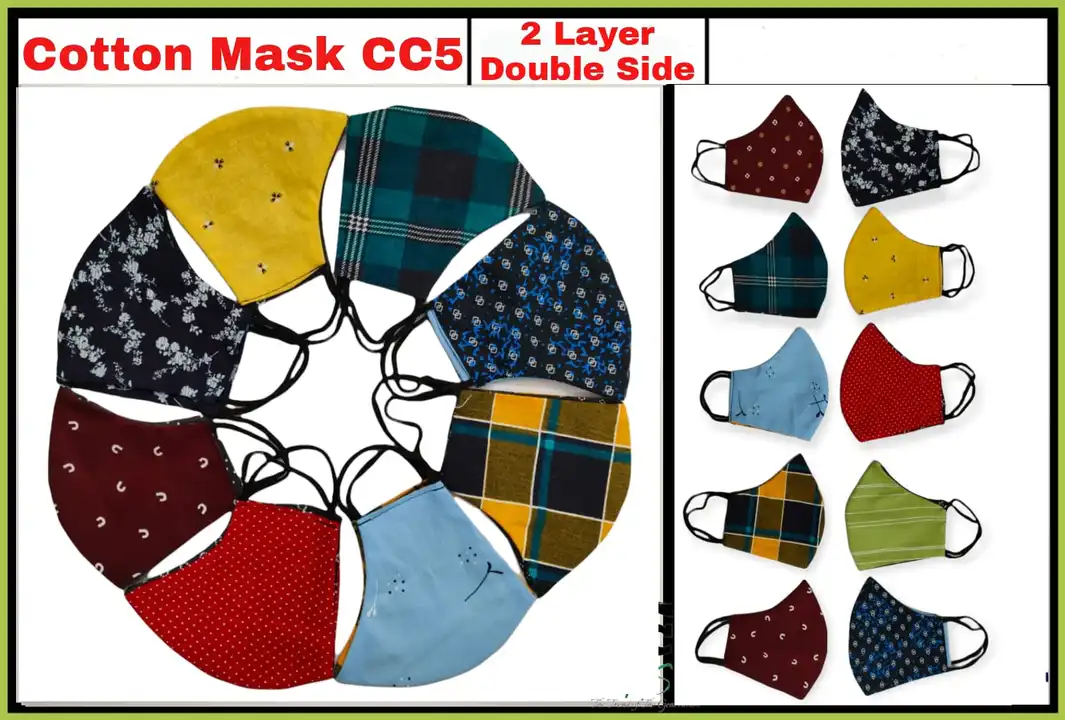 Cotton face mask uploaded by Falcon enterprises on 5/25/2024