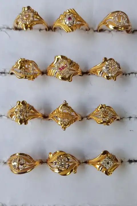 Women gold rings uploaded by Umiyaji jewelers on 3/24/2023