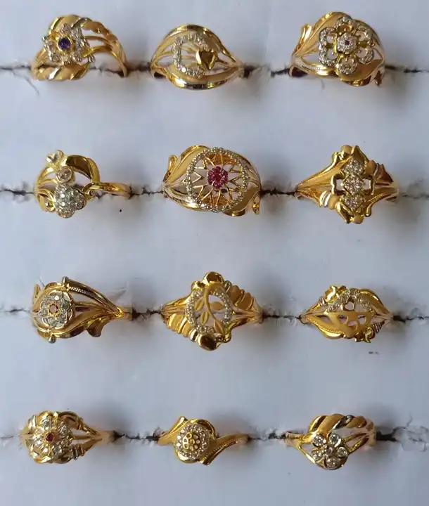 Women gold rings uploaded by Umiyaji jewelers on 3/24/2023