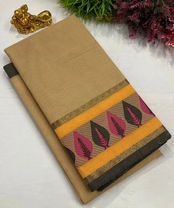 Post image *💐NEW ARRIVALS OF CHETTINAD COTTON SAREES🌴* 

*🌾OFFICE &amp; FORMAL USE COLLECTIONS*

*🌿Beautiful colour combinations*

*🌺60's count pure cotton*

*🌾 Attractive borders*

*🌼 100% pure cotton*

*🌷 5.5m Saree without running blouse*

*🌴 Saree Rs.950+ shipping*

*🦚 Extra Kalamkari blouse Rs.100(1m Length*

*💧💧Confirm your order soon..*