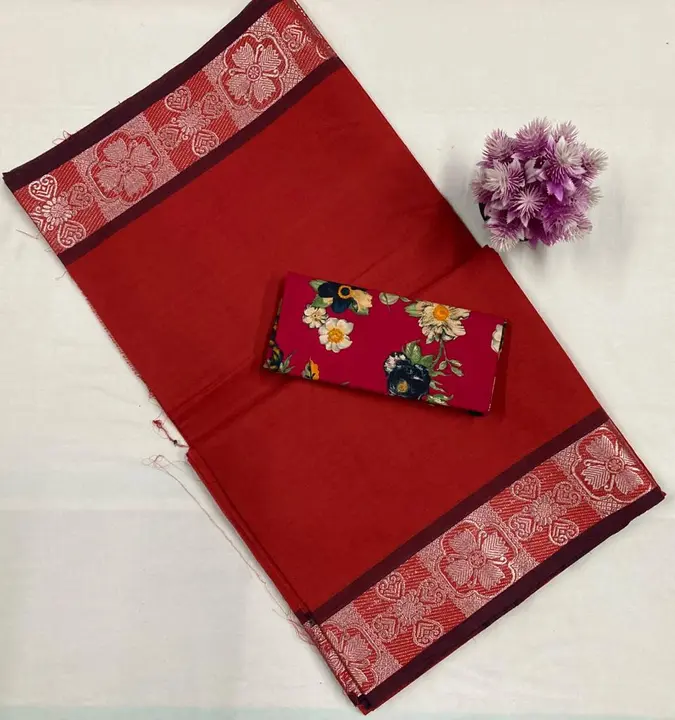 Post image *💐NEW ARRIVALS OF CHETTINAD COTTON SAREES🌴* 

*🌾OFFICE &amp; FORMAL USE COLLECTIONS*

*🌿Beautiful colour combinations*

*🌺60's count pure cotton*

*🌾 Attractive borders*

*🌼 100% pure cotton*

*🌷 5.5m Saree without running blouse*

*🌴 Saree Rs.1000+ shipping*

*🦚 Extra Kalamkari blouse Rs.100(1m Length*

*💧💧Confirm your order soon..*