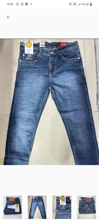 Post image I want to buy 4 pieces of Branded Quality Jeans . My order value is ₹1000. Please send price and products.