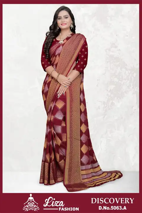 Discovery Premium Quality saree  uploaded by Karuna Saree Centre Surat on 3/24/2023